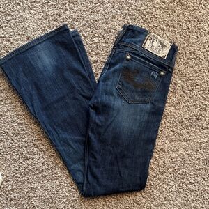 ReRock Stylish Dark Blue Women's Flare Jeans